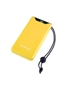 Intenso F10000 Power Bank 10000mAh 20W με Θύρα USB-A και Θύρα USB-C Quick Charge 3.0 Yellow - 7332039
