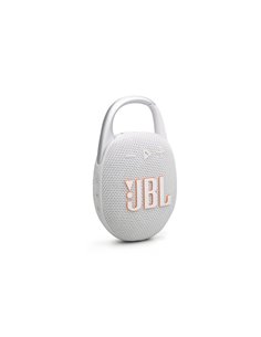 JBL Clip 5, Portable Bluetooth Speaker, Water,Dust proof IP67, (White) - JBLCLIP5WHT