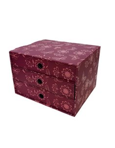 Next συρταριέρα 3συρτ. "Μωβ-ροζ" Α5 Υ17x20x25εκ.