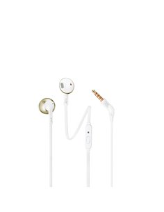 JBL T205Ε, InEar Universal Headphones 1-button Mic,Remote (Gold) - JBLT205CGDE