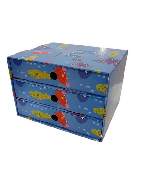 Νext συρταριέρα 3συρτ. "Ψαράκια" Α5 Υ17x20x25εκ.