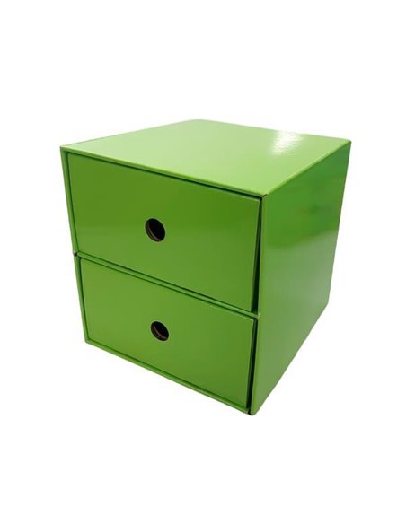 Next συρταριέρα 2 συρτάρια πράσινη Υ22x23x21εκ.