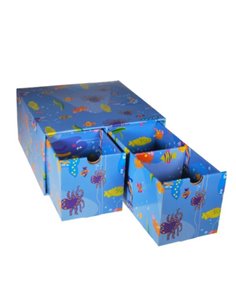 Next θήκη 2συρτ. "Ψαράκια" Υ15,5x30,5x29.7εκ.