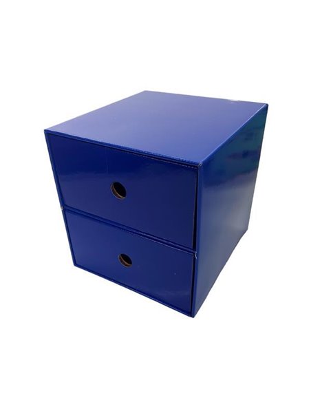 Next συρταριέρα 2 συρτάρια μπλε Υ22x23x21εκ.