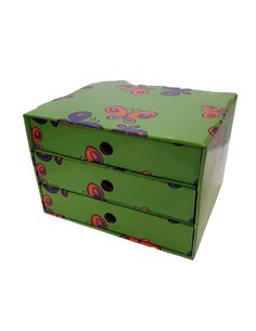 Νext συρταριέρα 3συρτ. "Πεταλούδες" Α5 Υ17x20x25εκ.