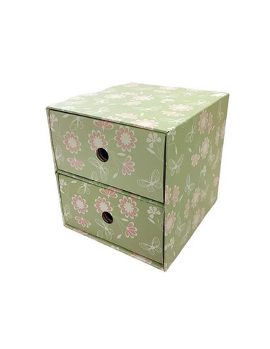 Next συρταριέρα 2συρτ. "Λαχανί-ροζ" Υ22x23x21εκ.