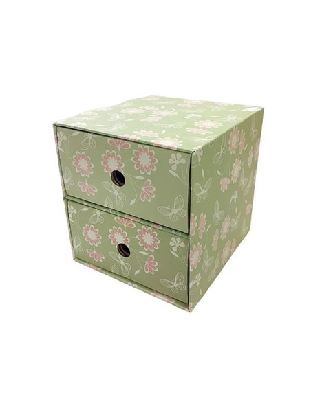 Next συρταριέρα 2συρτ. "Λαχανί-ροζ" Υ22x23x21εκ.