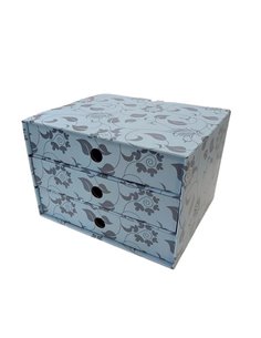 Next συρταριέρα 3συρτ. "Γαλάζιο-μπλε" Α5 Υ17x20x25εκ.