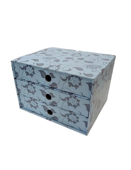 Next συρταριέρα 3συρτ. "Γαλάζιο-μπλε" Α5 Υ17x20x25εκ.