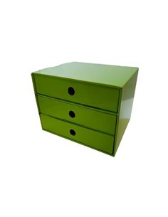 Νext συρταριέρα 3συρτ. "Πράσινη" Α5 Υ17x20x25εκ.