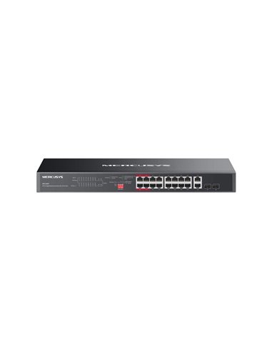 Mercusys 20-Port Gigabit Rackmount  Switch with 16-Port PoE+ - MS120GP
