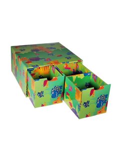 Next θήκη 2συρτ."Ζωάκια" Υ15,5x30,5x29,7εκ.