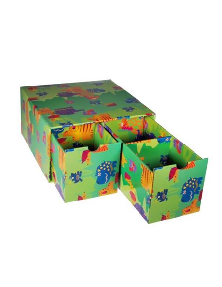 Next θήκη 2συρτ."Ζωάκια" Υ15,5x30,5x29,7εκ.