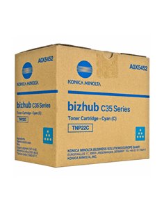 Toner Laser Konica-Minolta TNP22C (A0X5452) Cyan - 6Κ Pgs