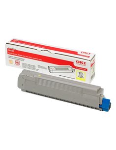Toner Laser Oki 43487709 Yellow - 6K Pgs
