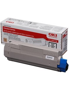 Toner Laser Oki 43865708 Black 8K Pgs