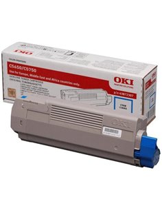 Toner Laser Oki 43872307 Cyan 2K Pgs