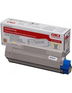 Toner Laser Oki 43872305 Yellow 2K Pgs