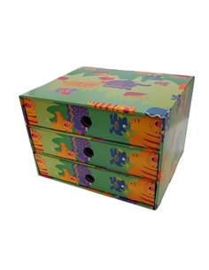 Νext συρταριέρα 3συρτ. "Ζωάκια" Α5 Υ17x20x25εκ.