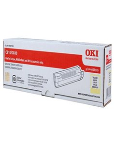 Toner Laser Oki 44059165 Yellow - 7.3K Pgs