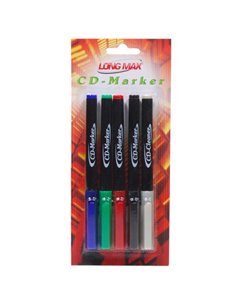 Σετ με 4 ανεξίτηλους μαρκαδόρους - 1 μαρκαδόρο καθαρισμού