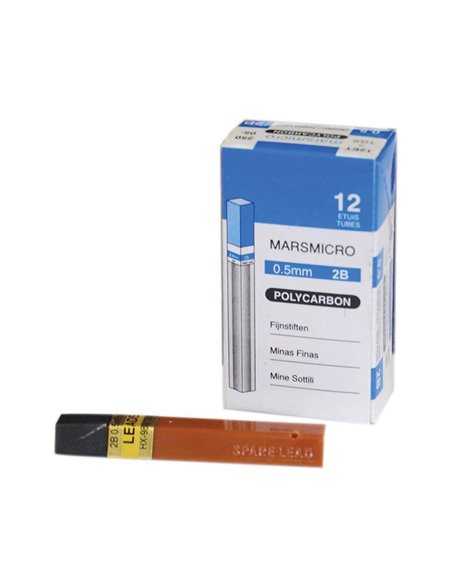 Μύτες μηχανικού μολυβιού 0,5mm 2B (10 μύτες)