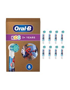 Oral-B Sonic toothbrush head 4210201435914 ,  Spiderman 8-Pack White