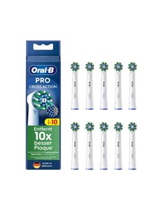 Oral-B Sonic toothbrush head 860595 ,  10x Cross 10-Pack White