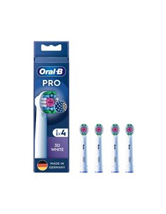 Oral-B Sonic toothbrush head 860960 ,  Pro 3D 4-Pack White