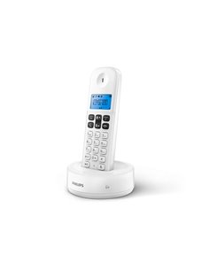 Philips D1611W.GRS Λευκό (Ελληνικό Μενού) Ασύρματο τηλέφωνο ανοιχτή ακρόαση, φωτιζόμενη οθόνη και 50 μνήμες