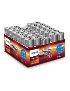 Philips LR036G40W.GRS Power Alkaline Αλκαλικές μπαταρίες υψηλής απόδοσης 40 τμχ  AA x 24 τμχ ΑΑΑ x 16 τμχ