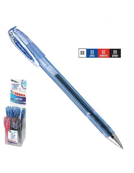 Zebra στυλό j-roller rx μαύρο