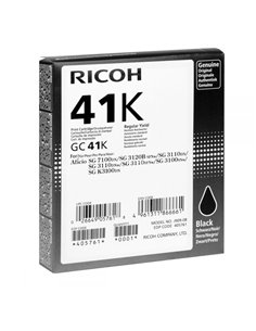 Gel Color Laser Ricoh GELGC41K 405761 Black 2.5k Pgs