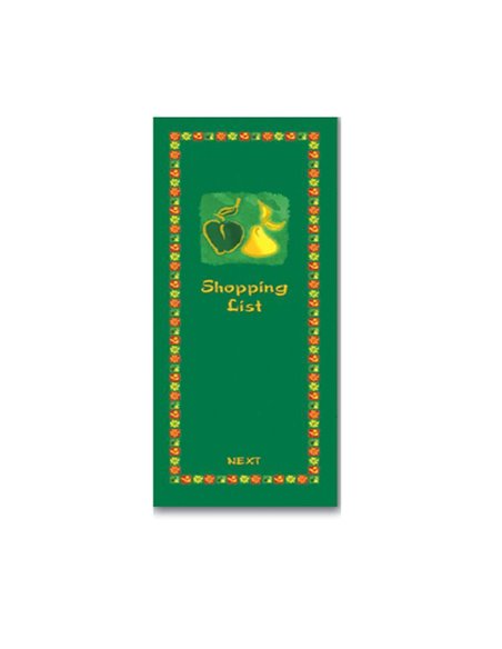 Λίστα για ψώνια φρούτα 10x29εκ.