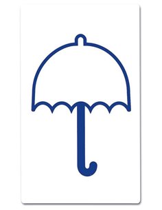 Markin ετικέτα σήμανσης ομπρέλα 115x70mm 2/φ 10φ