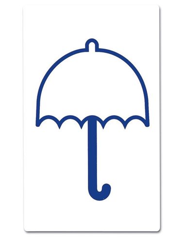 Markin ετικέτα σήμανσης ομπρέλα 115x70mm 2/φ 10φ