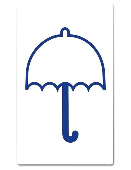 Markin ετικέτα σήμανσης ομπρέλα 115x70mm 2/φ 10φ