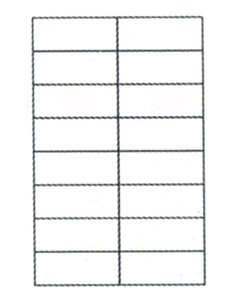 Ετικέτες αυτοκόλ. 105x37mm 16/φ 100φ Α4