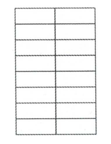 Ετικέτες αυτοκόλ. 105x37mm 16/φ 100φ Α4