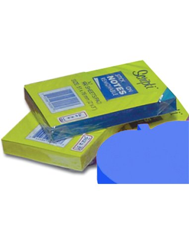 Scripti αυτοκόλλητα χαρτάκια μπλε 7,6x5,1εκ.