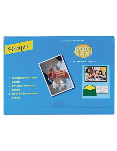 Glossy χαρτί φωτογραφιών 210γρ. 8x13εκ. 30φυλ.