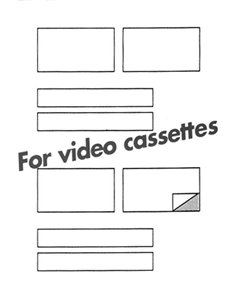 Markin ετικέτες αυτοκόλ. video 80χ46mm 2/φ 100φ Α4