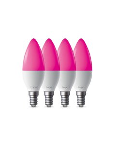TP-Link Smart Wi-Fi Candle Light Bulb, Multicolor  4-Pack - Tapo L430C(4-PACK)