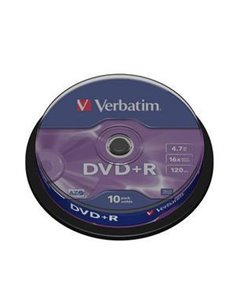 DVD+R VERBATIM 43498 AZO 4.7GB 16X MATT SILVER SURFACE