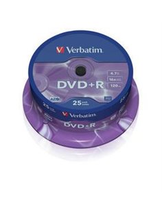 DVD+R VERBATIM 43500 AZO 4.7GB 16X MATT SILVER SURFACE