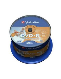 DVD-R VERBATIM 43533 AZO 4.7GB 16X WIDE PRINT. SURFACE NON-ID