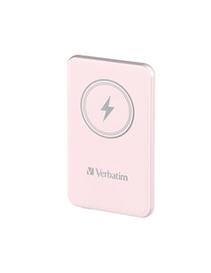 Verbatim Charge 'n' Go Magnetic Wireless Power Bank 5000 Pink