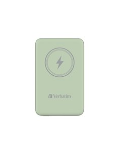 Verbatim Charge 'n' Go Magnetic Wireless Power Bank 10000 Green
