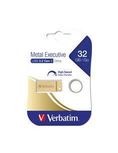 Verbatim Metal Executive 32GB USB 3.2 Stick Gold - 99105