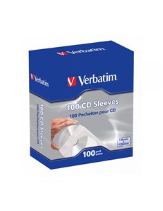 VERBATIM CD PAPER SLEEVES 100 PACK